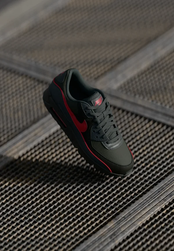 AIR MAX 90 PRM REFLECT - Sneaker low - iron grey/university red/black
