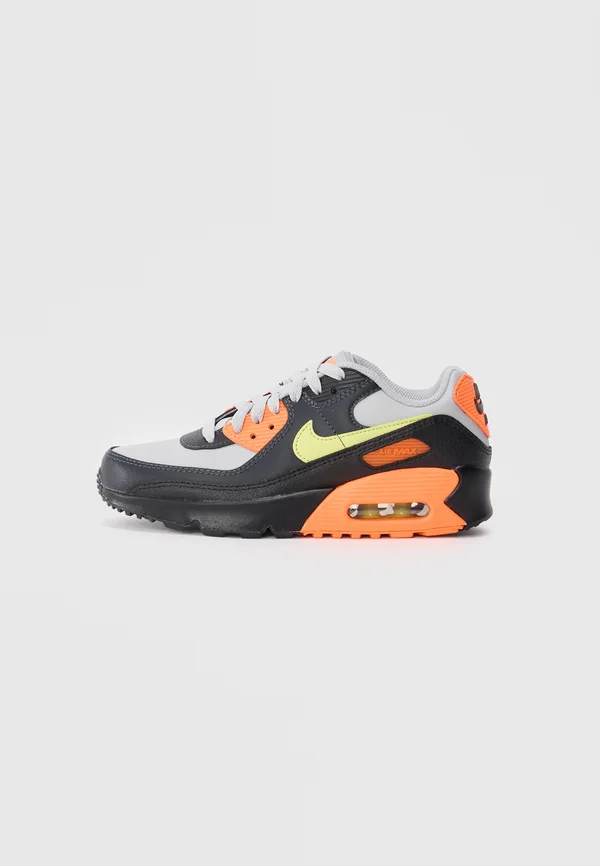 AIR MAX 90 UNISEX - Sneaker low - light smoke grey/limelight/hyper crimson/black