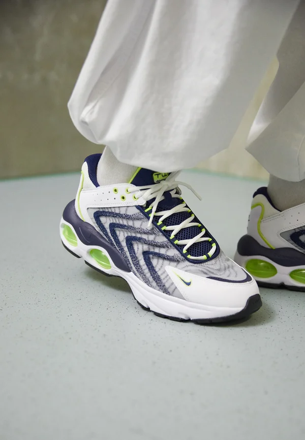 AIR MAX  - Sneaker low - white/midnight navy/light lemon/pure platinum