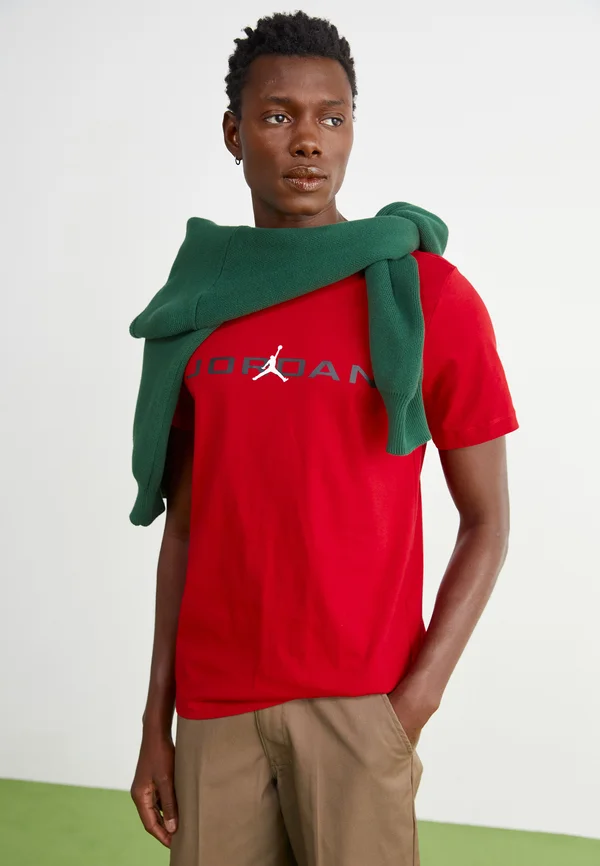AIR STRETCH CREW - T-Shirt print - gym red