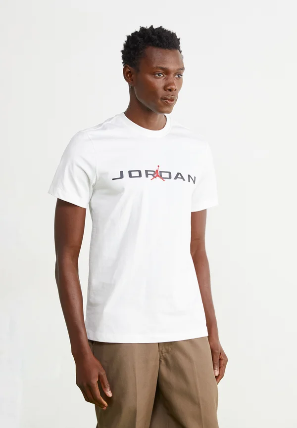 AIR STRETCH CREW - T-Shirt print - white