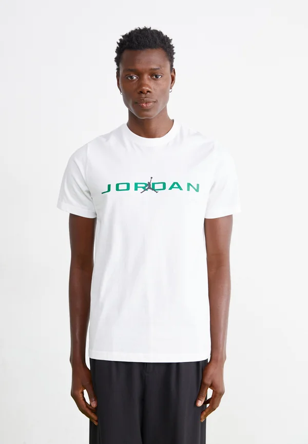 AIR STRETCH CREW - T-Shirt print - white/black