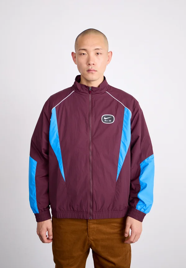 AIR TRACKTOP - Leichte Jacke - burgundy crush/light photo blue/white