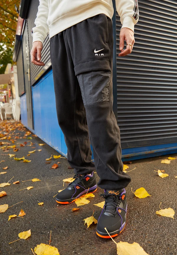 AIR WINTER PANT - Cargohose - black/white