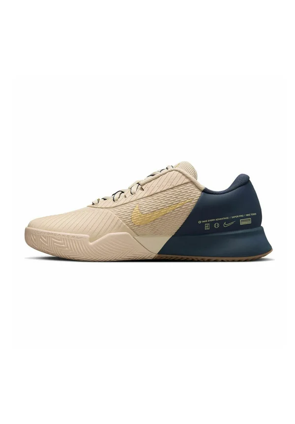 AIR ZOOM VAPOR PRO - Tennisschuh für Sandplätze - sanddrift metallic gold thunder blue
