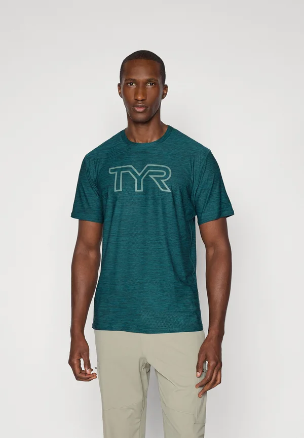 AIRTEC SHORT SLEEVE TEE LARGE LOGO - Sport T-Shirt - emerald