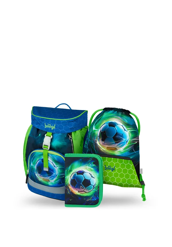AIRY FUSSBALL BALL -SET 3TLG - Federmäppchen - blau