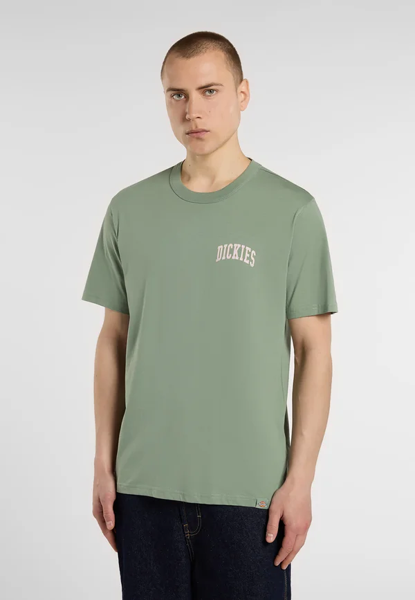 AITKIN CHEST TEE - T-Shirt print - sea spray