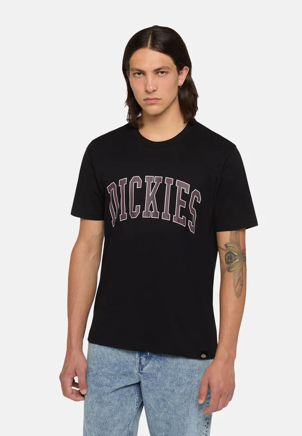 AITKIN - T-Shirt print - black plum perfect