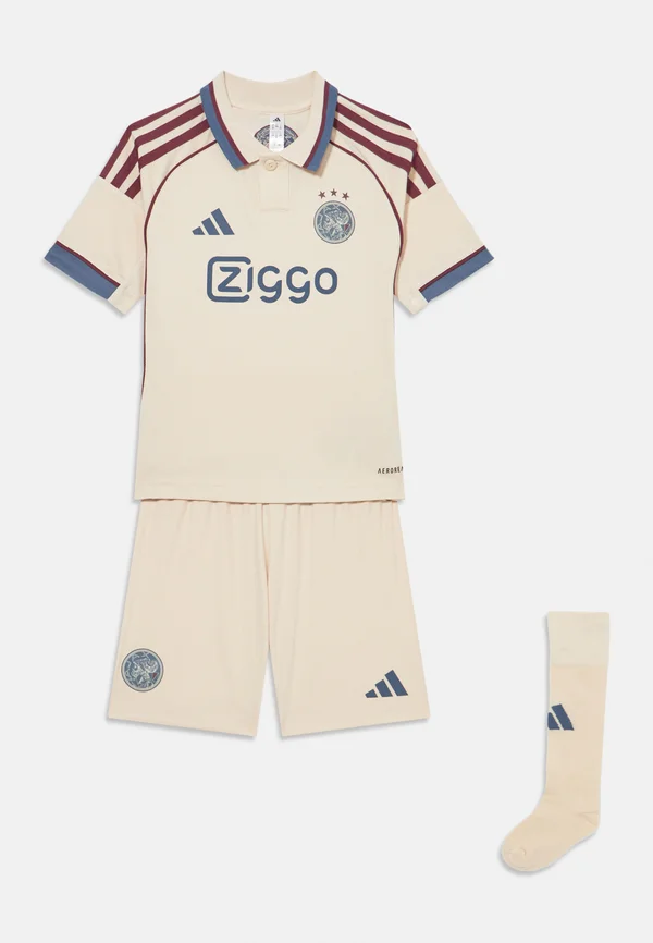 AJAX AMSTERDAM KIDS SET UNISEX - Kurze Sporthose - halo ivory