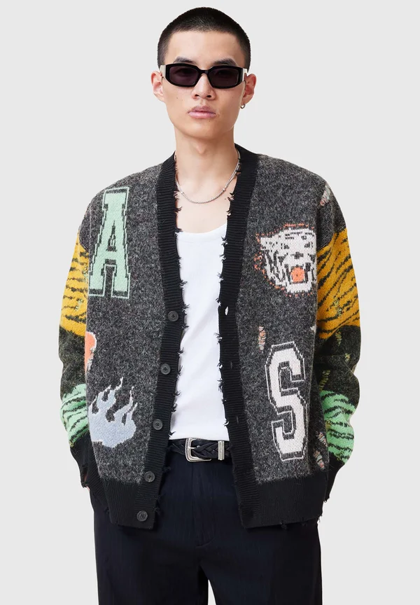 AKKI - Strickjacke - charcoal grey