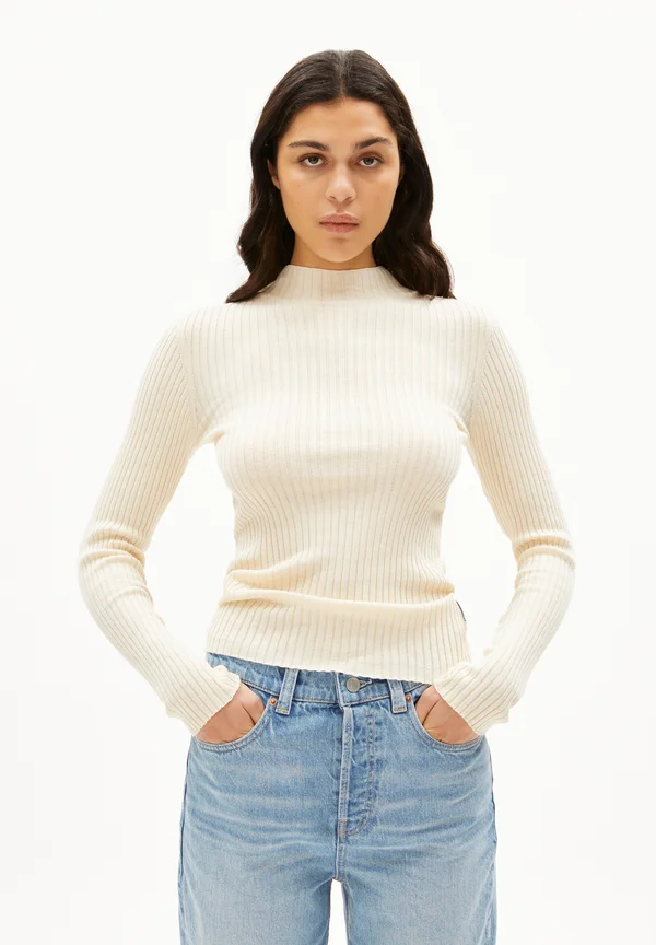 ALANI - Strickpullover - oatmilk