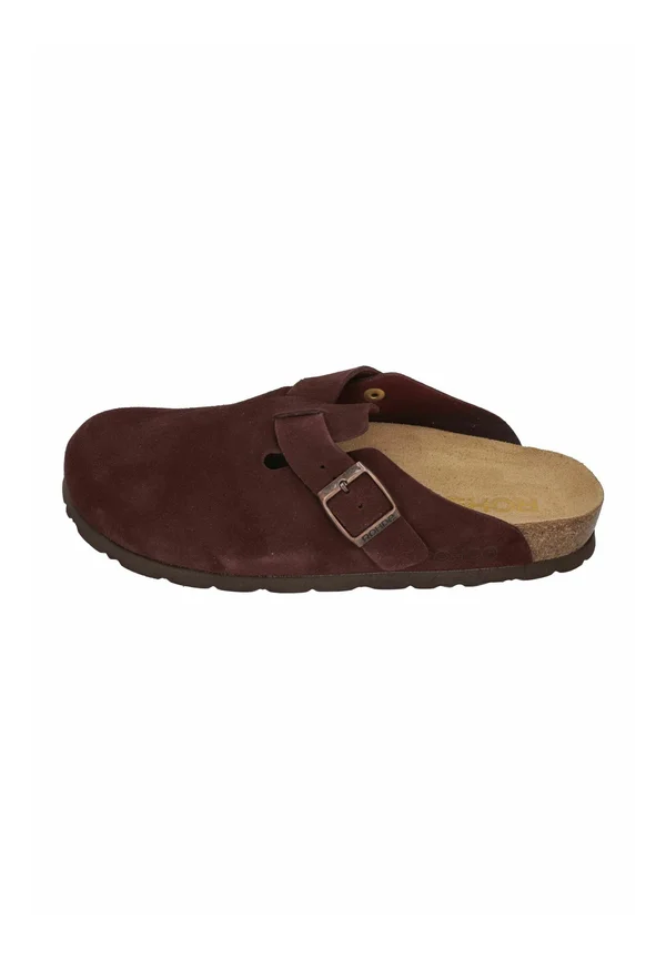 ALBA - Pantolette flach - aubergine
