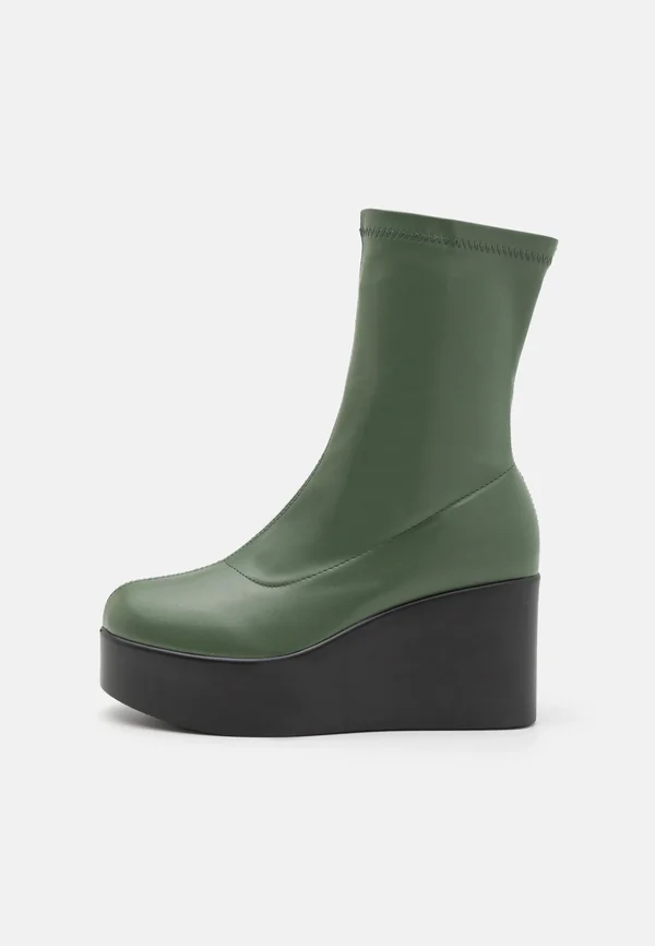 ALBION - High Heel Stiefelette - green