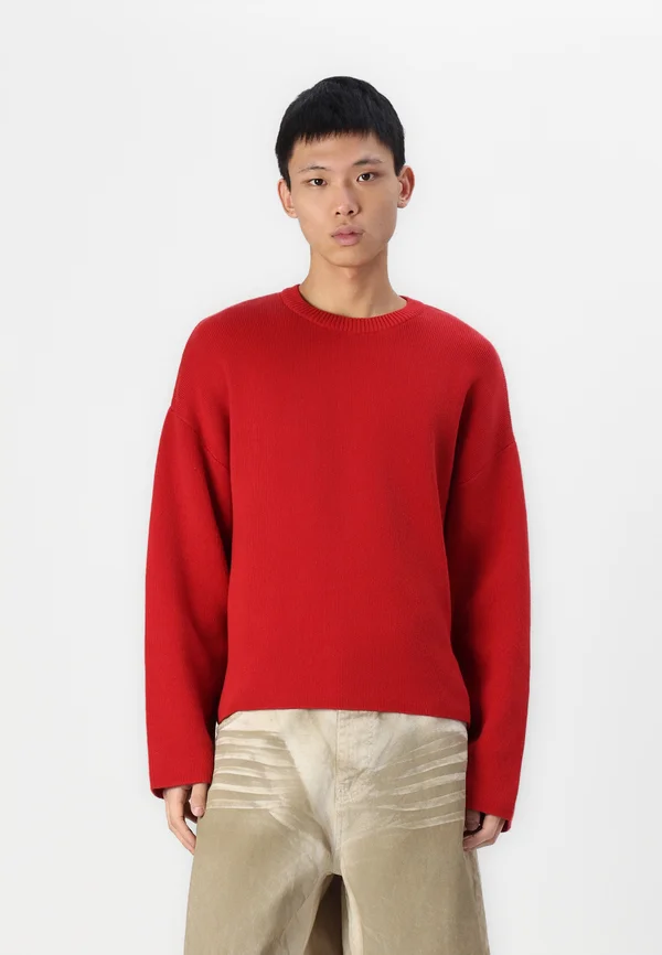 ALEK THIN BOXY - Strickpullover - red medium