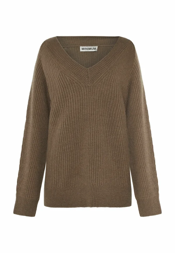 ALENA  - Strickpullover -  shitake