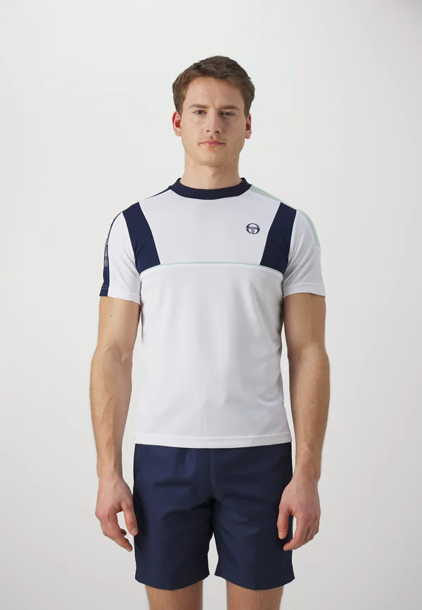 ALETTONE - T-Shirt print - white/surf spray