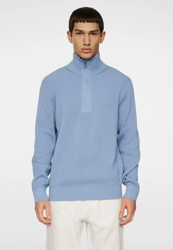 ALEX HALF ZIP - Strickpullover - rain washed