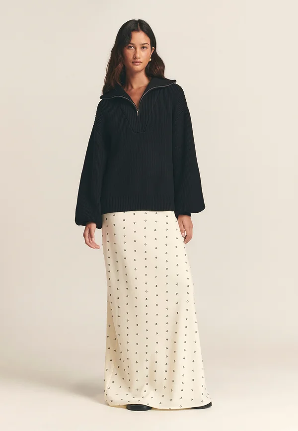 ALEX KNIT - Strickpullover - black