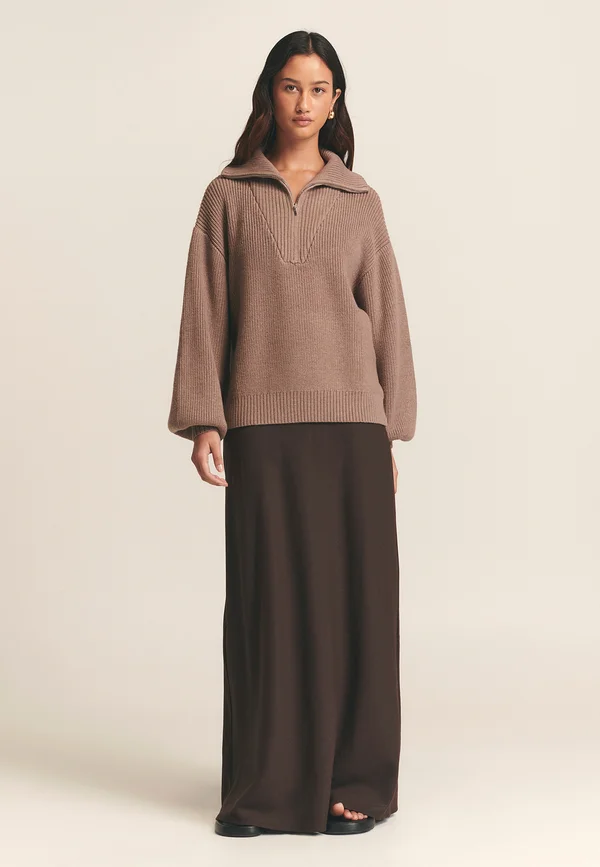 ALEX KNIT - Strickpullover - dusty brown