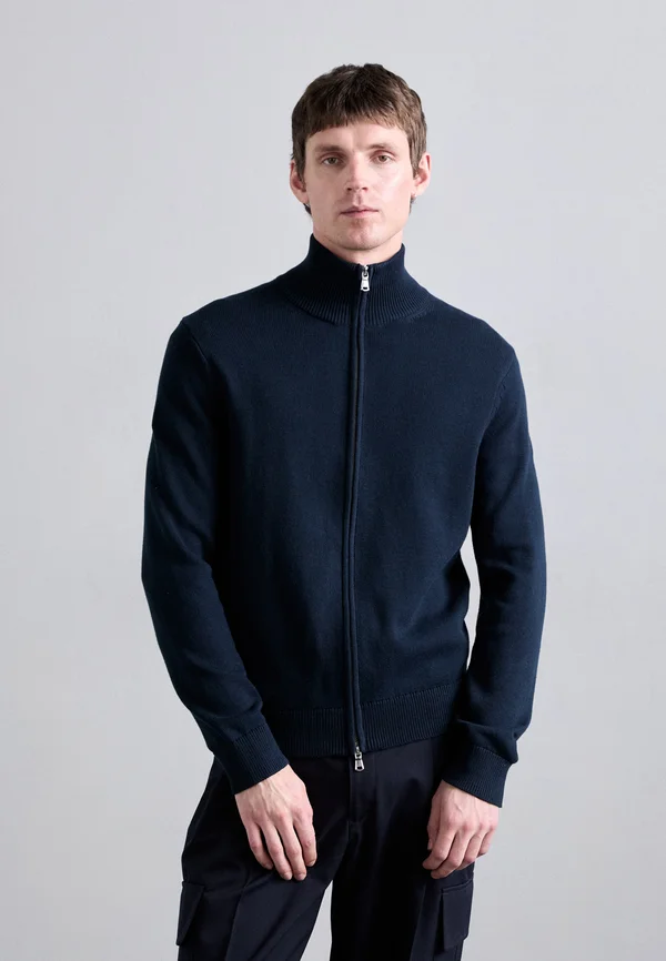 ALEXIS FULL ZIP CARDIGAN - Strickjacke - navy