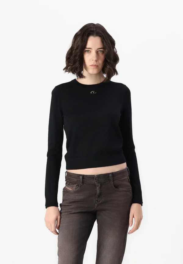 ALINESA - Strickpullover - black