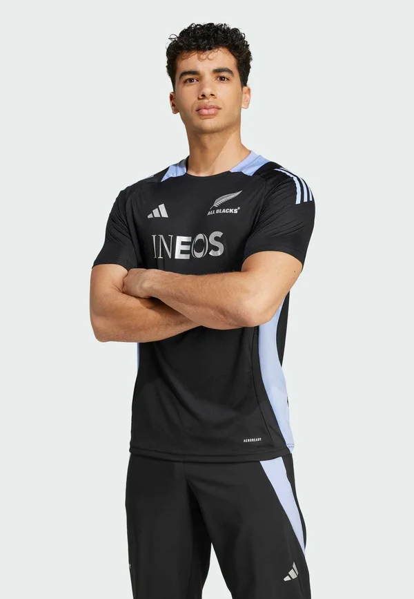 ALL BLACKS RUGBY AEROREADY SHORT SLEEVE - Nationalmannschaft - all black