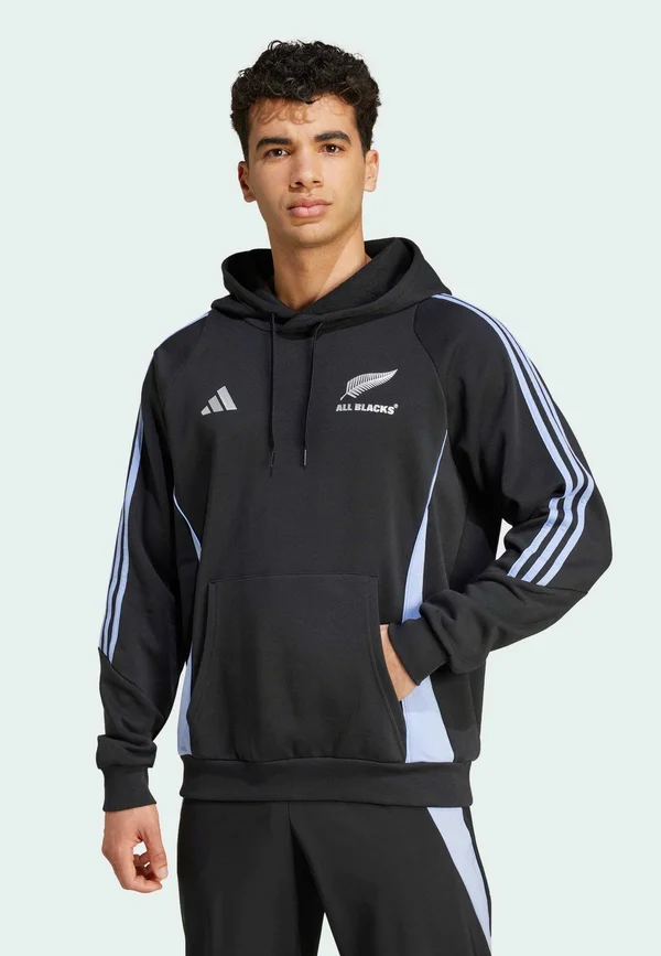 ALL BLACKS RUGBY HOODED - Nationalmannschaft - all black   blue spark