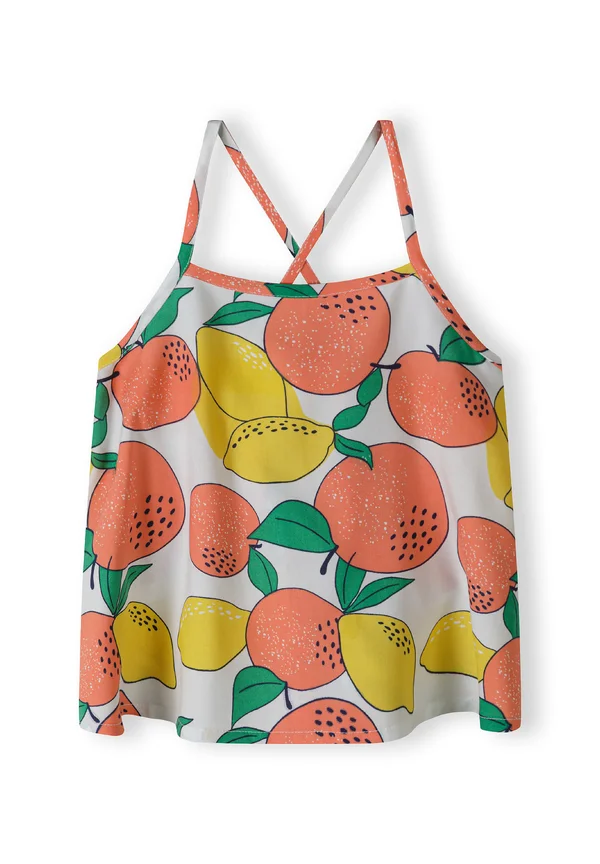 ALL OVER PRINT   - T-Shirt print - white orange yellow