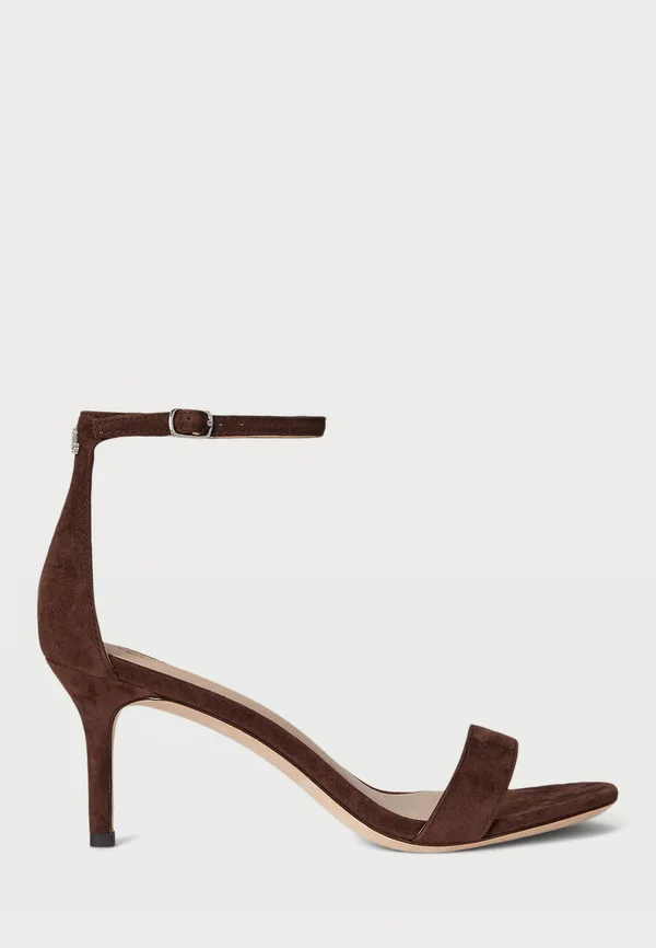 ALLIE MID HEEL SUEDE SANDAL - Riemensandalette - dark hickory