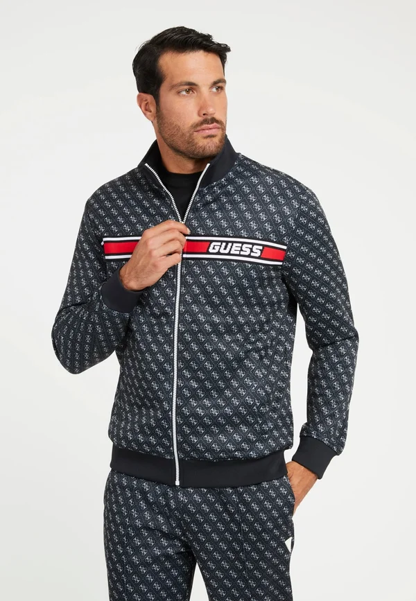 ALLOVER LOGO - Sweatjacke - schwarz