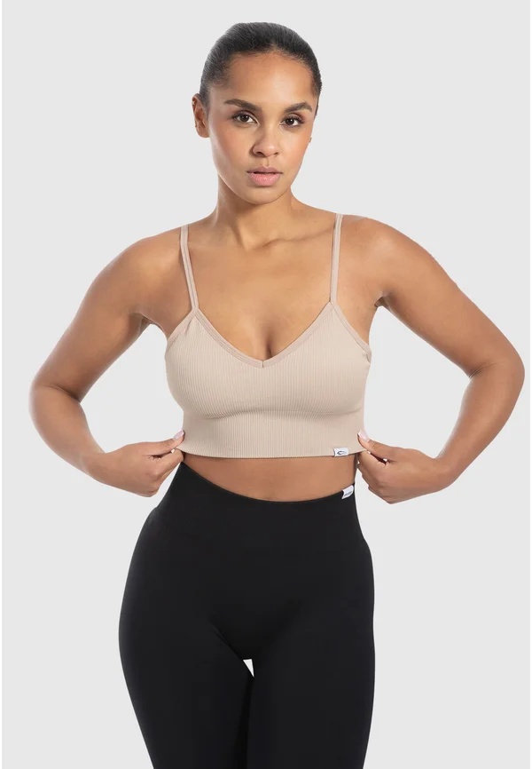 ALMA ADJUSTABLE STRAP BRA - Sport-BH mit leichter Stützkraft - beige