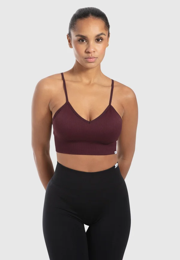 ALMA ADJUSTABLE STRAP BRA - Sport-BH mit leichter Stützkraft - dunkel lila