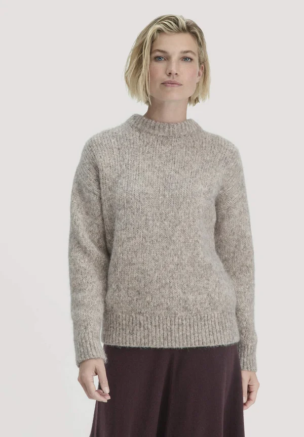 ALPAKA - Strickpullover - naturgrau