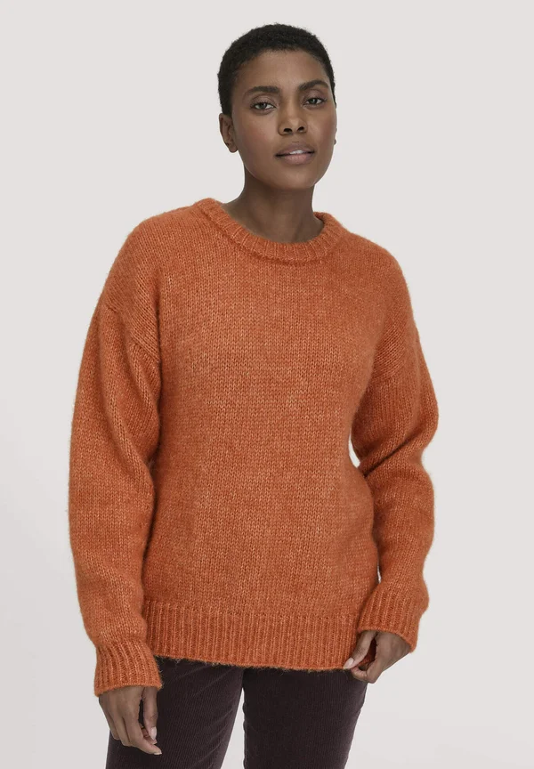 ALPAKA - Strickpullover - rotorange