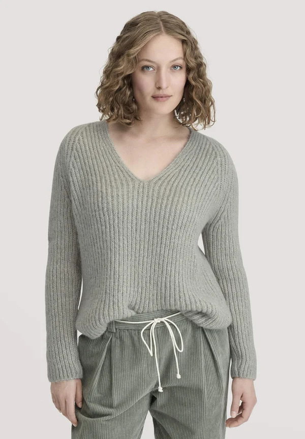 ALPAKA - Strickpullover - seegras