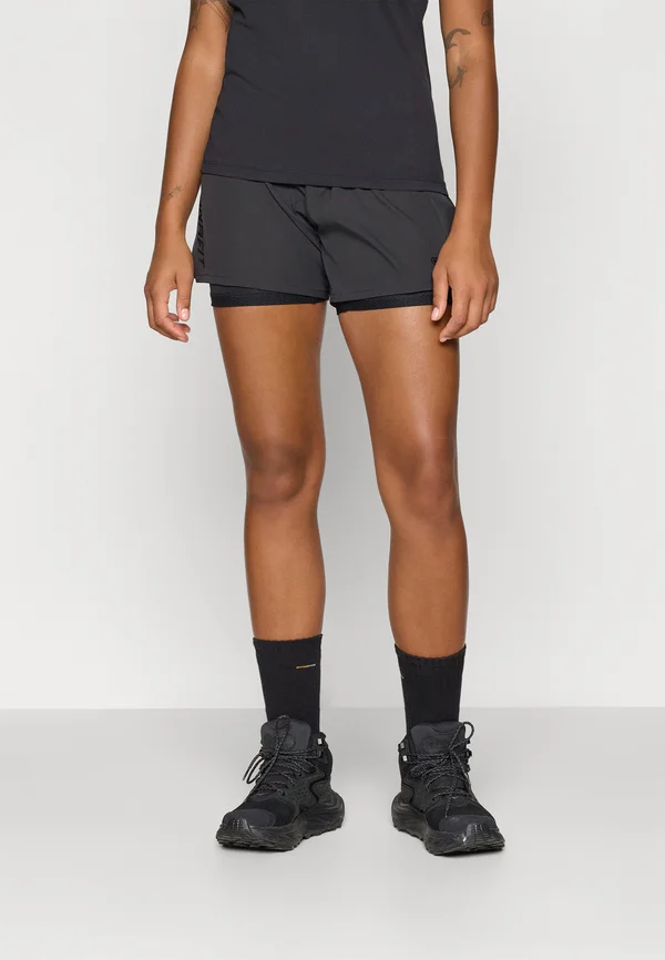 ALPINE PRO SHORTS - Kurze Sporthose - black out