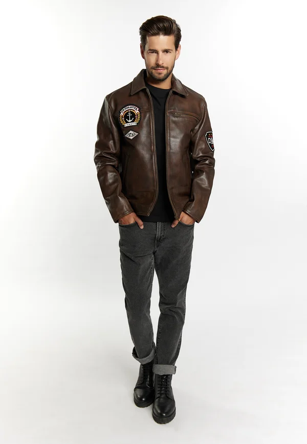 ALTIPLANO - Lederjacke - braun