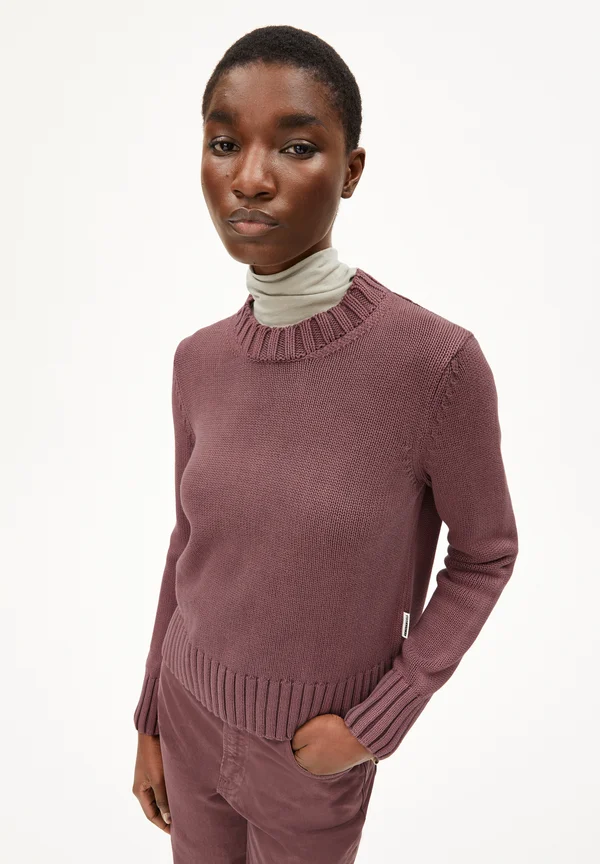 AMALIAAS GMT DYE - Strickpullover - dark berry