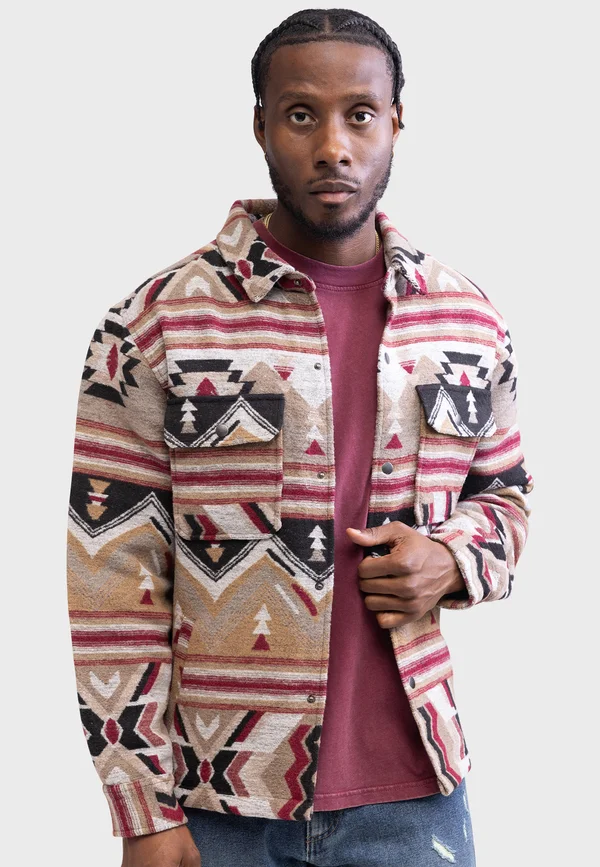AMAR - Leichte Jacke - beige aztec