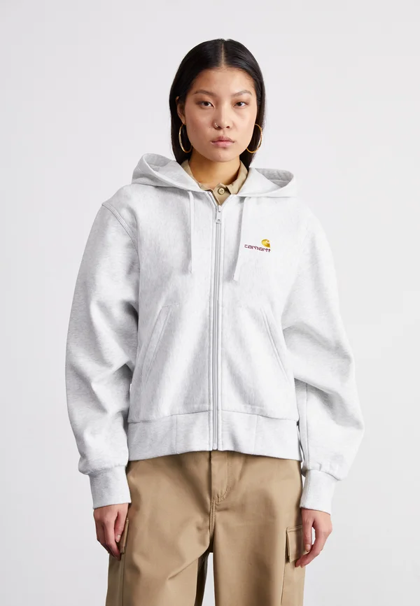 AMERICAN JACKET - Sweatjacke - ash heather