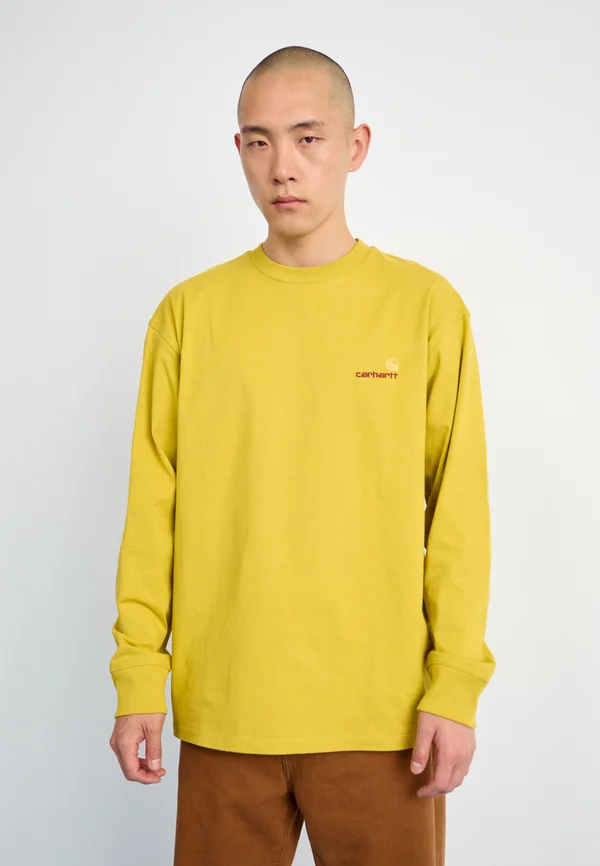 AMERICAN SCRIPT - Langarmshirt - golden olive