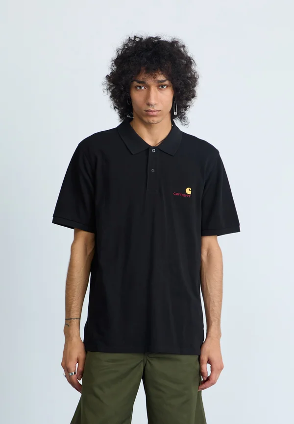 AMERICAN SCRIPT - Poloshirt - black