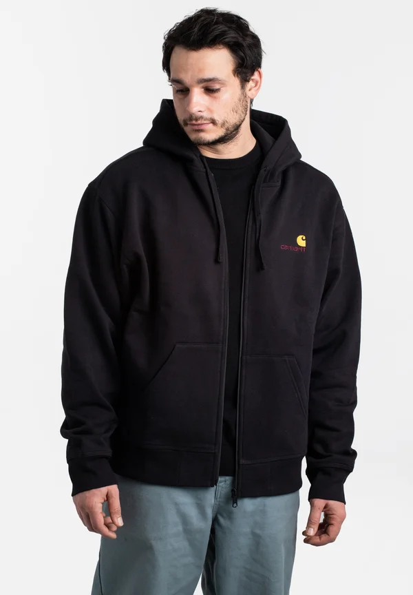 AMERICAN SCRIPT - Sweatjacke - black