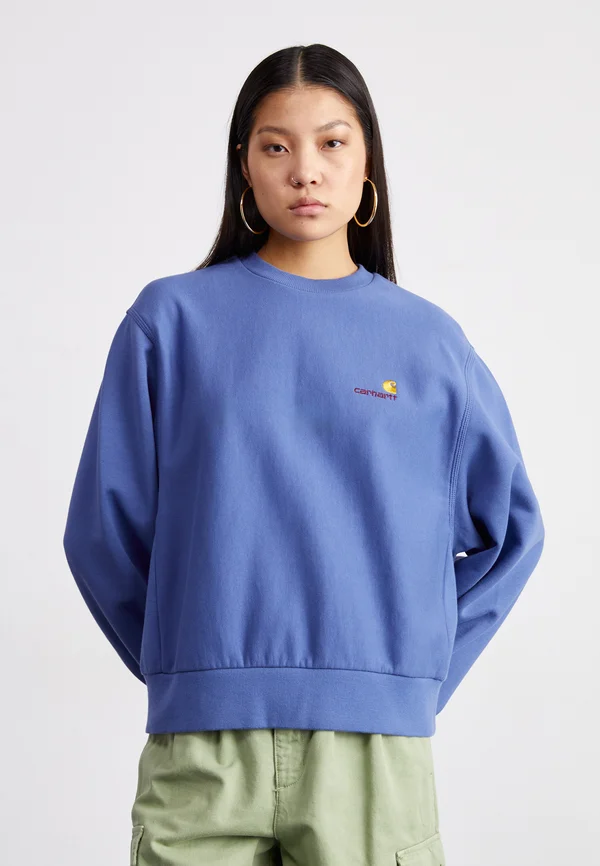 AMERICAN SCRIPT - Sweatshirt - blue iris