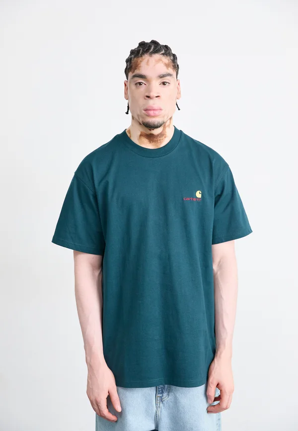 AMERICAN SCRIPT - T-Shirt basic - deep lagoon