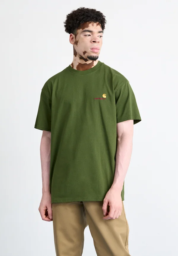 AMERICAN SCRIPT - T-Shirt basic - tarragon