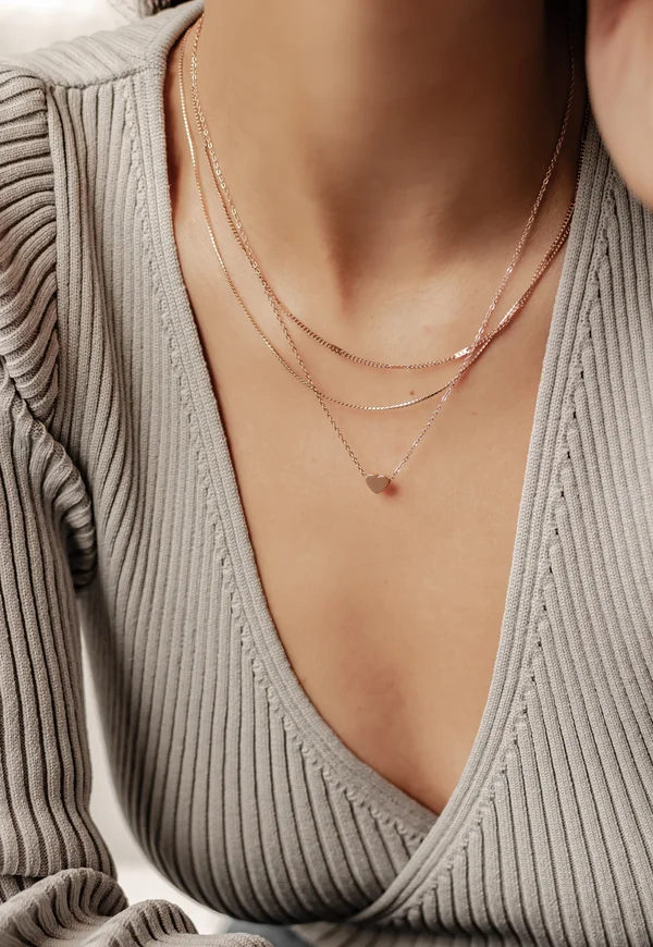 AMORE LAYERING SET - Halskette - rose gold-coloured