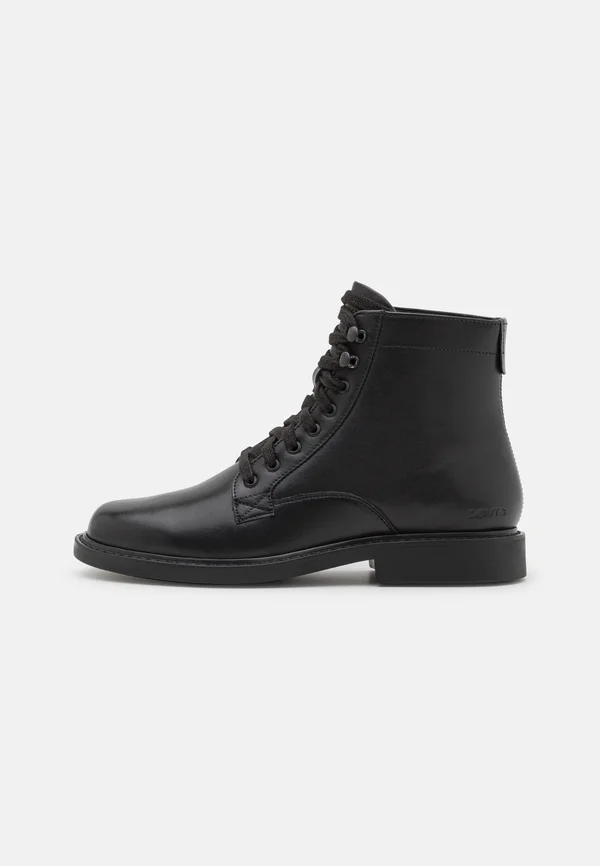 AMOS - Schnürstiefelette - full black