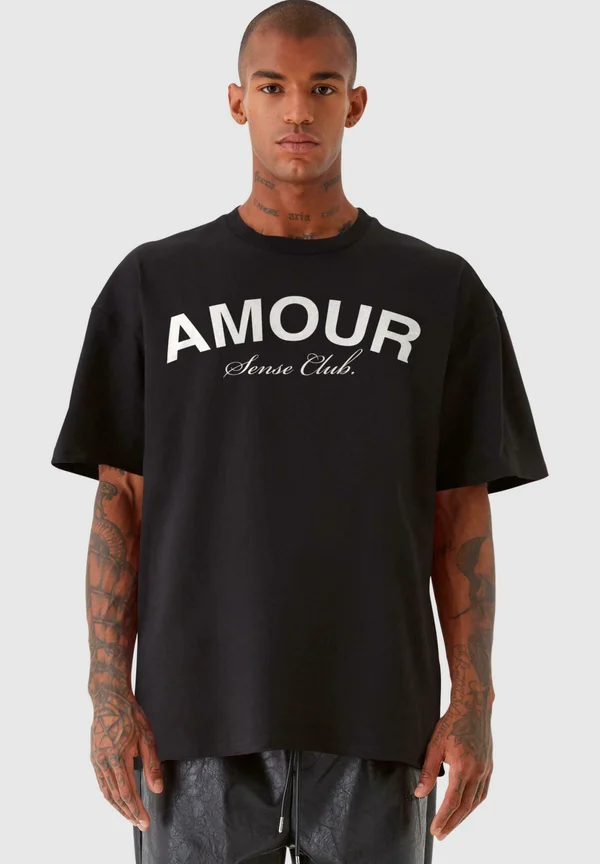 AMOUR - T-Shirt print - black